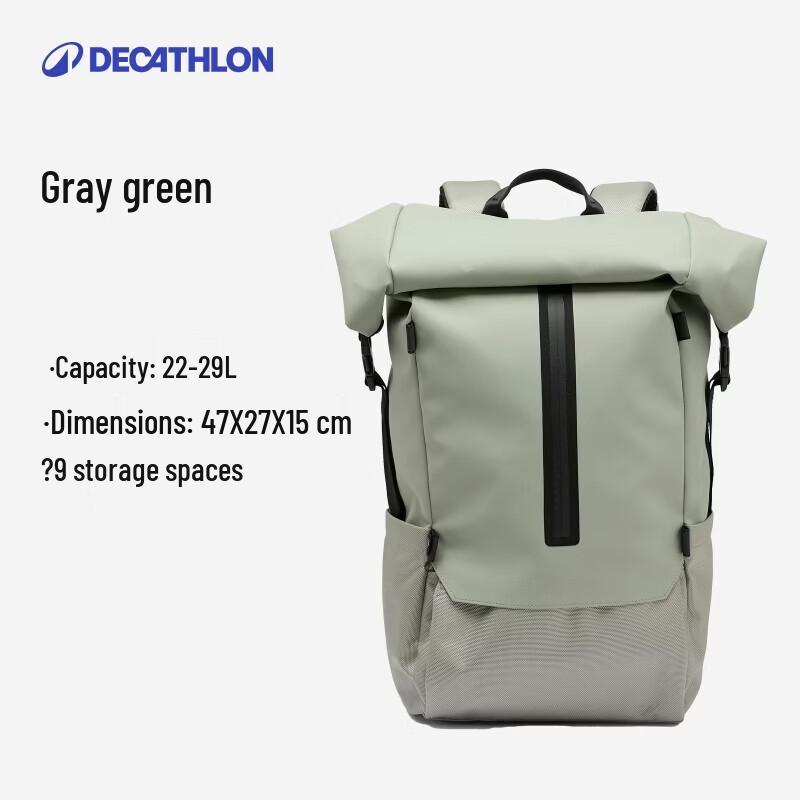 Decathlon Roll-top Commuter & Outdoor Backpack One Size
