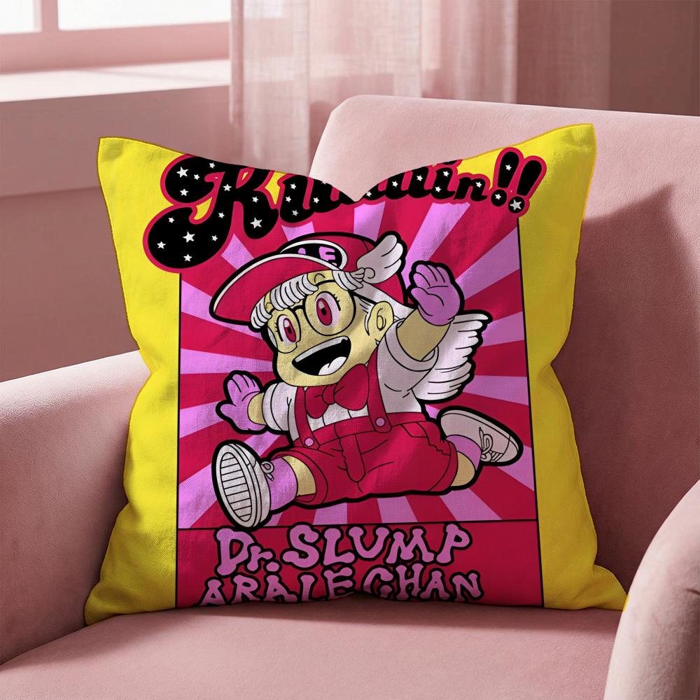 K-Kawaii Dr. Slump ANIME Cushion Cover Multi-Scene Pillow Cover for Home & Car - Reversible, Soft & Durable for Daily Use