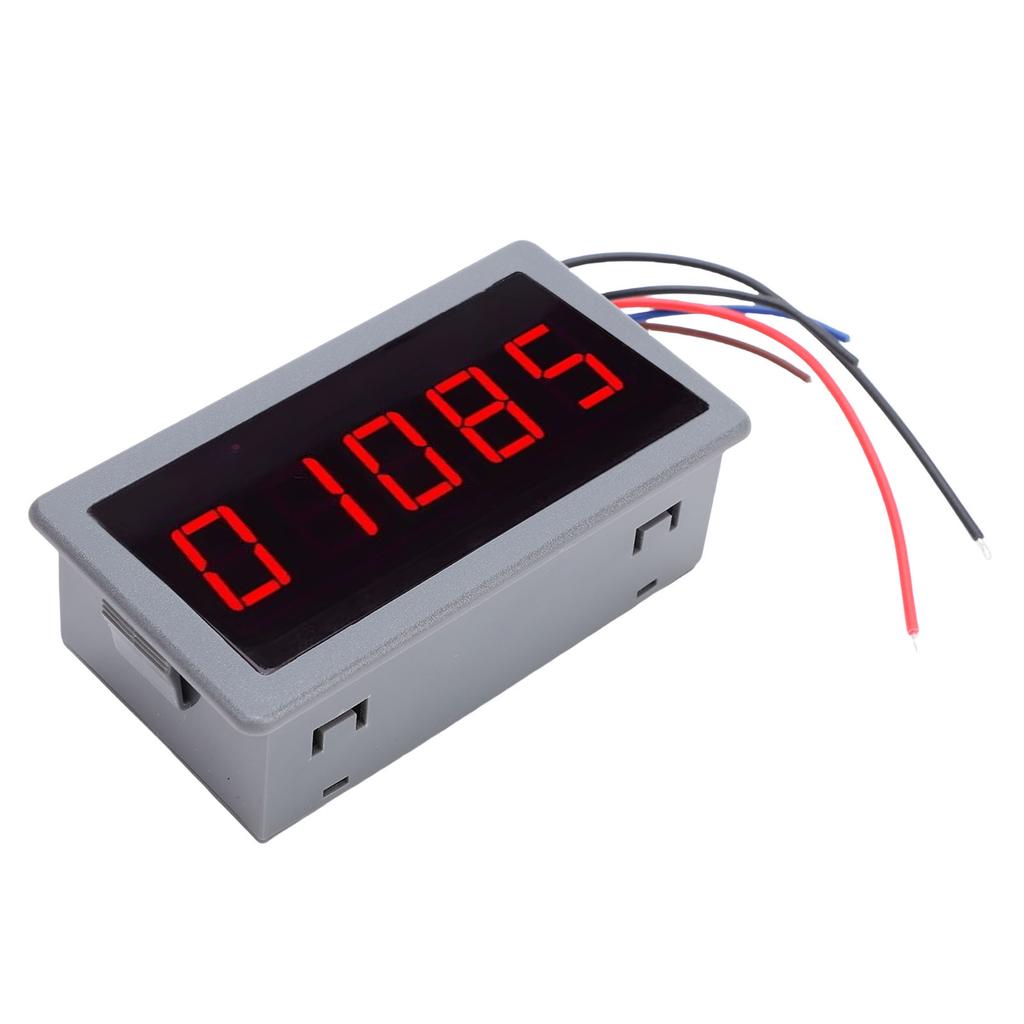 5 Bit LED Tachometer Anti Interference Frequency Division Filtering DC Brushless Motor Tach RPM Meter with Hall