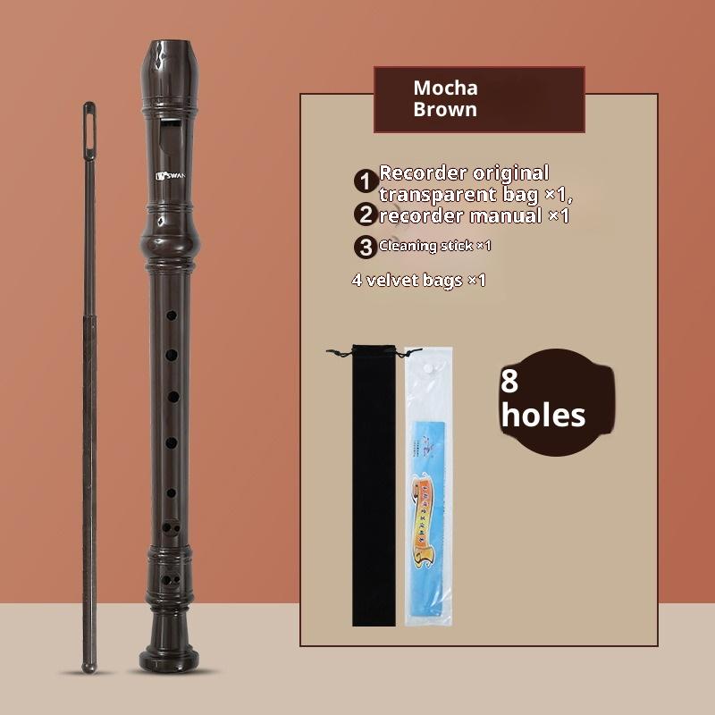 Professional Eight Hole Treble Long Flute Soprano Recorder Clarinet Food Grade Abs Non-Toxic Recorder Flute Instruments