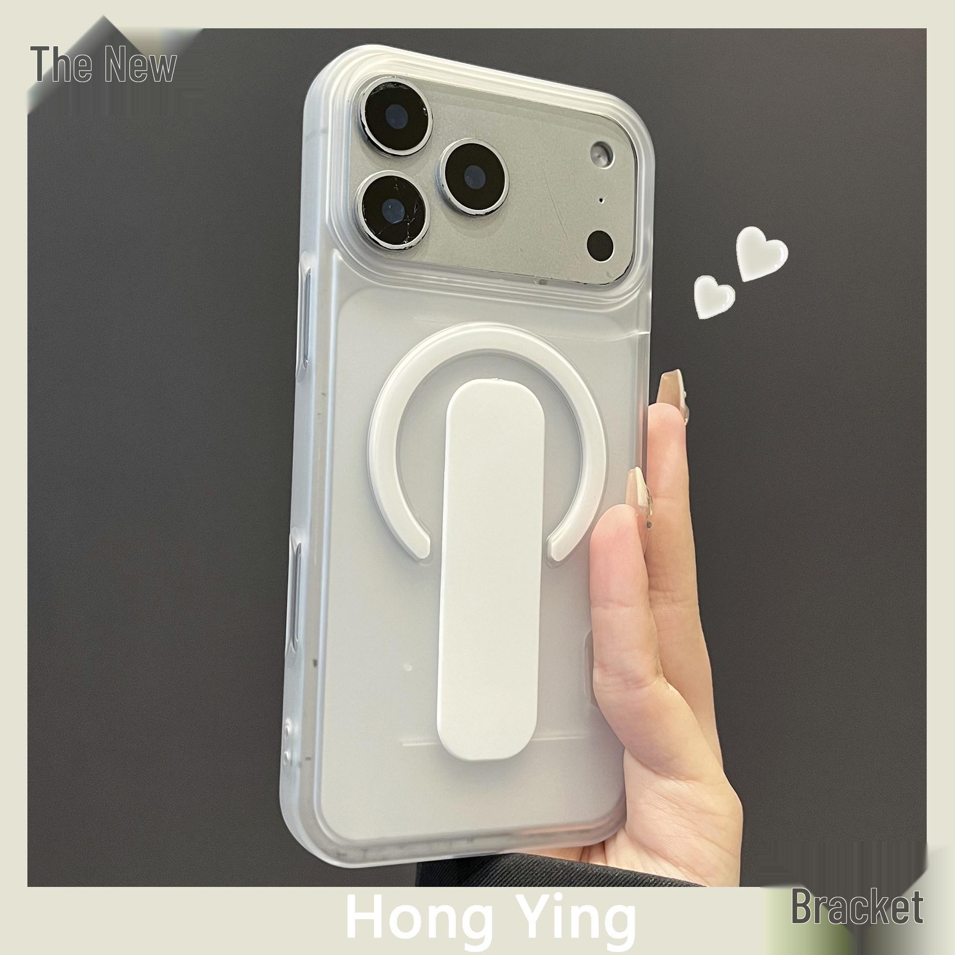 

Apple 17 Pro Max Case with Magnetic Card Slot and Retractable Ring, Skin-Feel iPhone 16 Protector S25 прозрачный белый