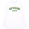 ASTRAL PROJECTION Ap Club Oversized Long Sleeve T-Shirt_White