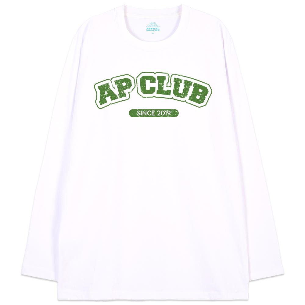 ASTRAL PROJECTION Ap Club Oversized Long Sleeve T-Shirt_White