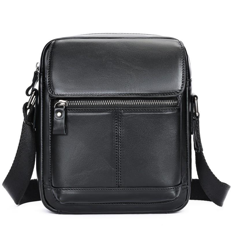 Men s Genuine Leather Shoulder Bag Crossbody Top Layer Cowhide New Business Casual
