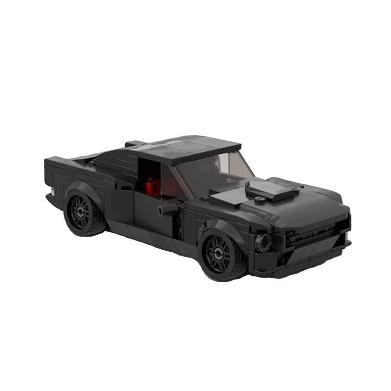 -48751 Ford Murderstang Building Block Compatible Speed Series 8 Grid Car Assembly Toy