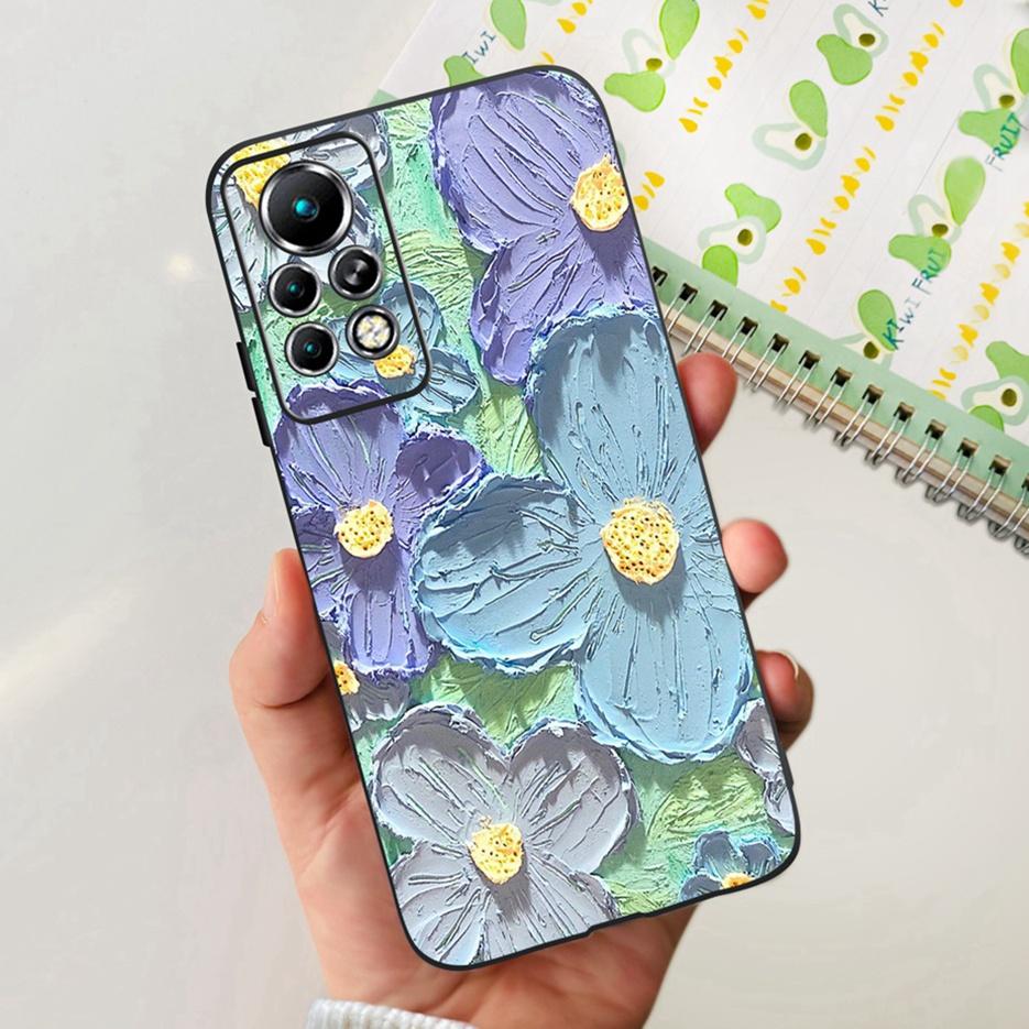 For Infinix Note 11 Pro Case X697 Cute Painted Back Cover Soft Silicone Phone Cases For Infinix Note 11 Note11 Pro Fundas Bumper