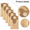 5PC 20L For Einhell Wet And Dry Vacuum Bags (Pack Of 5) For BT-VC 1250S