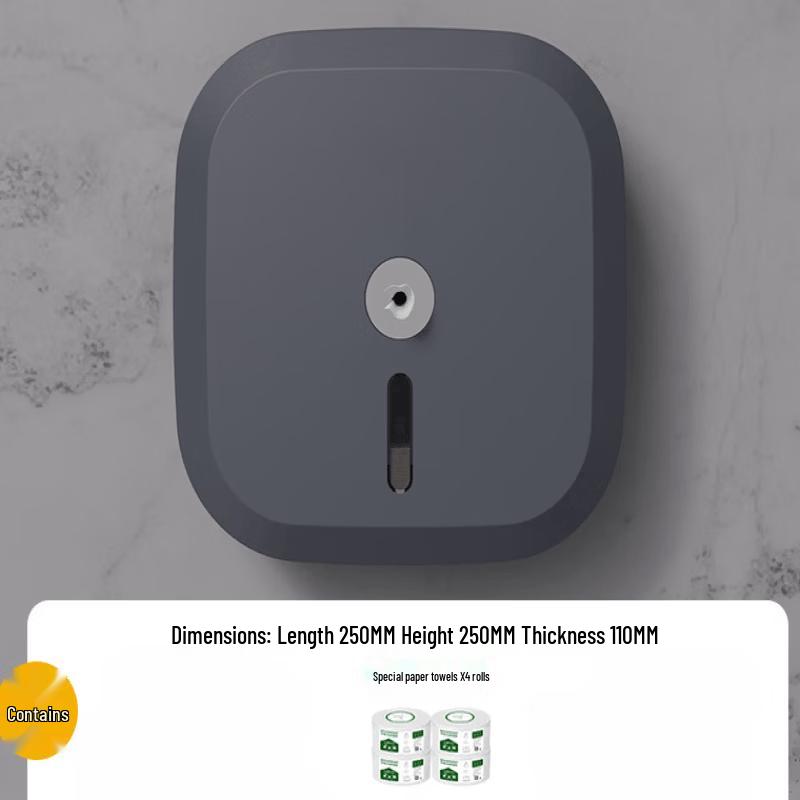MDNG Wall-Mounted Bathroom Paper Dispenser with Storage