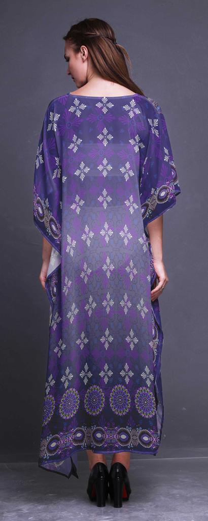 Phagun Floral Ethnic Womens Long Beach Kaftan Beachwear Bikini Coverup Maxi