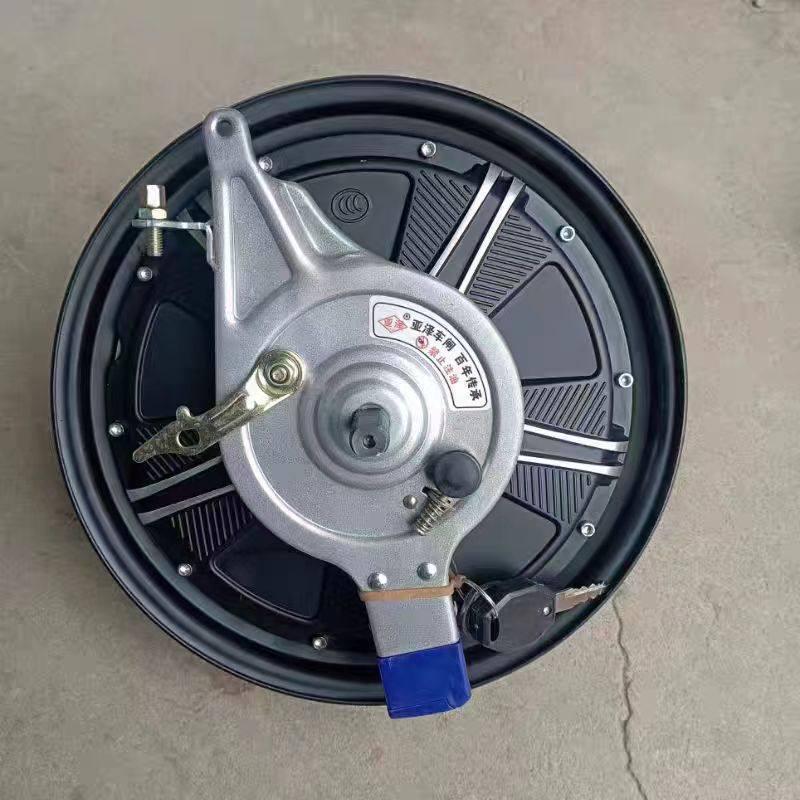 Electric Vehicle 350W 48V 14X2.50 Brushless Hub Motor with Drum & Expansion Brakes - New Standard