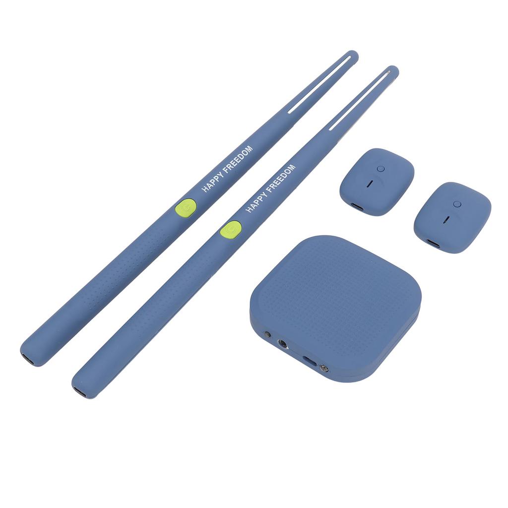 Virtual Drum Kit Virtual Reality Drum Set Portable Electronic Drum Set for Beginners Children Adults Blue