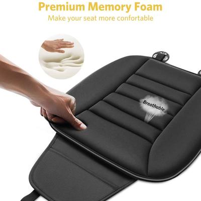 Almofada para assento de carro, espuma de memória, tapete para assento de carro dianteiro, protetor de cadeira de borracha antiderrapante, capa respirável, tapete para assento de alívio de pressão