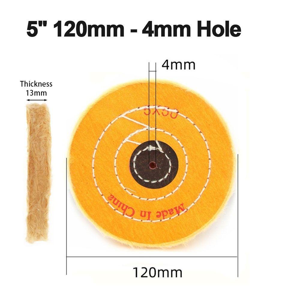 1Pcs Angle Grinder Accessory Polishing Wheel Abrasive Tool Cotton Pad  For Metal Jewelry Polishing