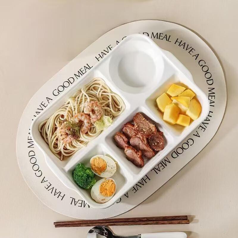 Minimalist Melamine Rectangular Meal Plate