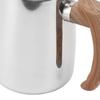 600ml Fassungsvermögen Milchschaumbecher 304 Edelstahl Milchkännchen Cappuccino Zubereitung