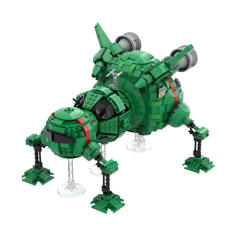 MOC Red Dwarf Starbug 1 Bausteine Modell High-Tech Außerirdisches Biologisches Raumschiff Steine Montage Spielzeug Kinder DIY Geburtstagsgeschenke