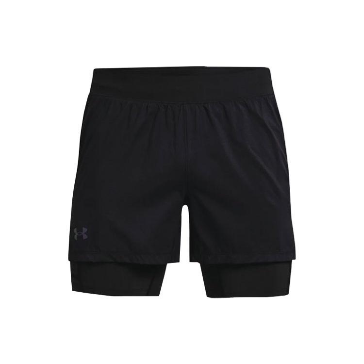 Under Armour Rush 2-in-1 Running Shorts Black Men s 1361577-001 M