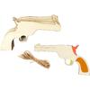 15 Pack 6 Inch Wood Gun Pistol Revolver Cutouts Unfinished Wood Gun Pistol Revolver Crafts Wooden Gun Pistol Revolver Hanging Ornaments DIY Gun