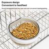 Bird Feeding Bowl Detachable Transparent Bowl Plastic Food Cup for Cage Convenient Hanging Seed Water Feeder for Parrots