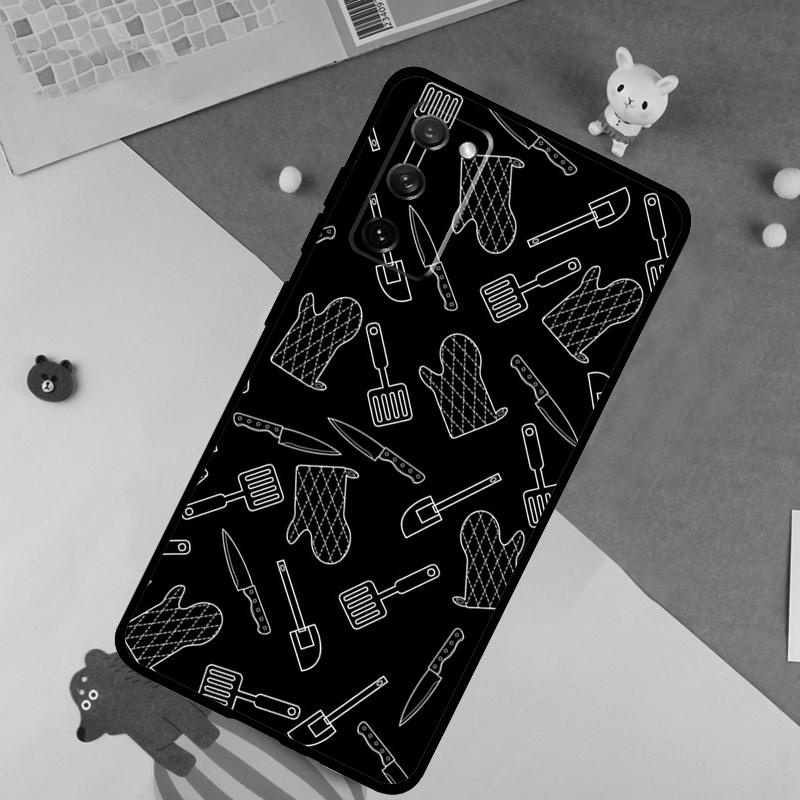 Baking Utensils Soft Case For Samsung Galaxy S24 Ultra S9 S10 S20 S22 S23 Plus S21 FE S25 Ultra Funda Cover