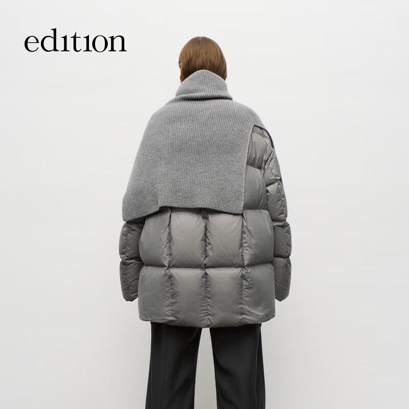Edition Women's Shawl Collar White Goose Down Jacket EBD3EIN003