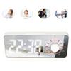 Digital Alarm Clock Dual Display 2 Adjustable Brightness Green Number 12H 24H LED Electronic Clock w