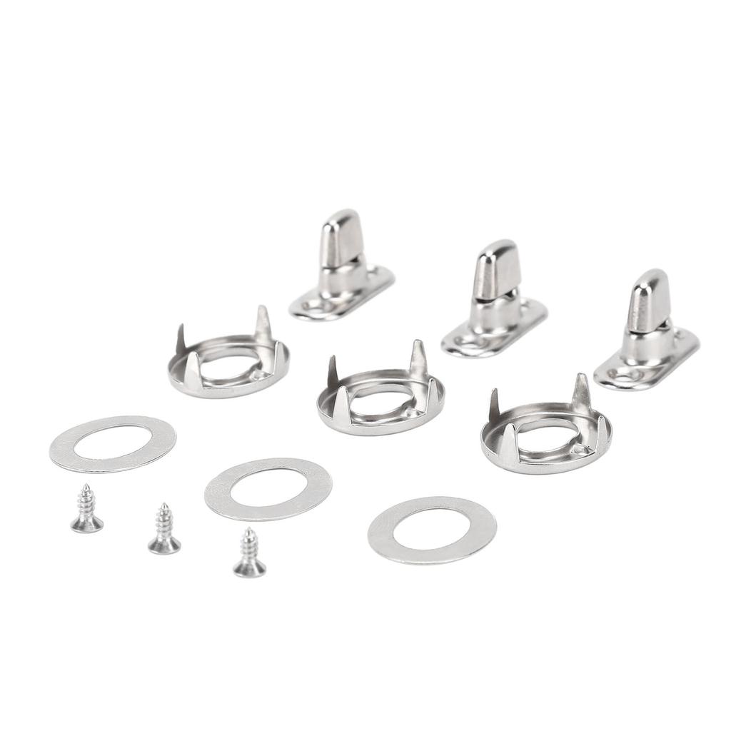 Twist Lock Fasteners Turn Button Eyelet and Stud Mounting Screws for Canvas Marine Fastener Turn Buttons