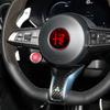 3D Car Steering Wheel Badge Replacement Emblem Decor For Alfa Romeo Giulia Stelvio Giulietta Interior Sticker Auto Accessories