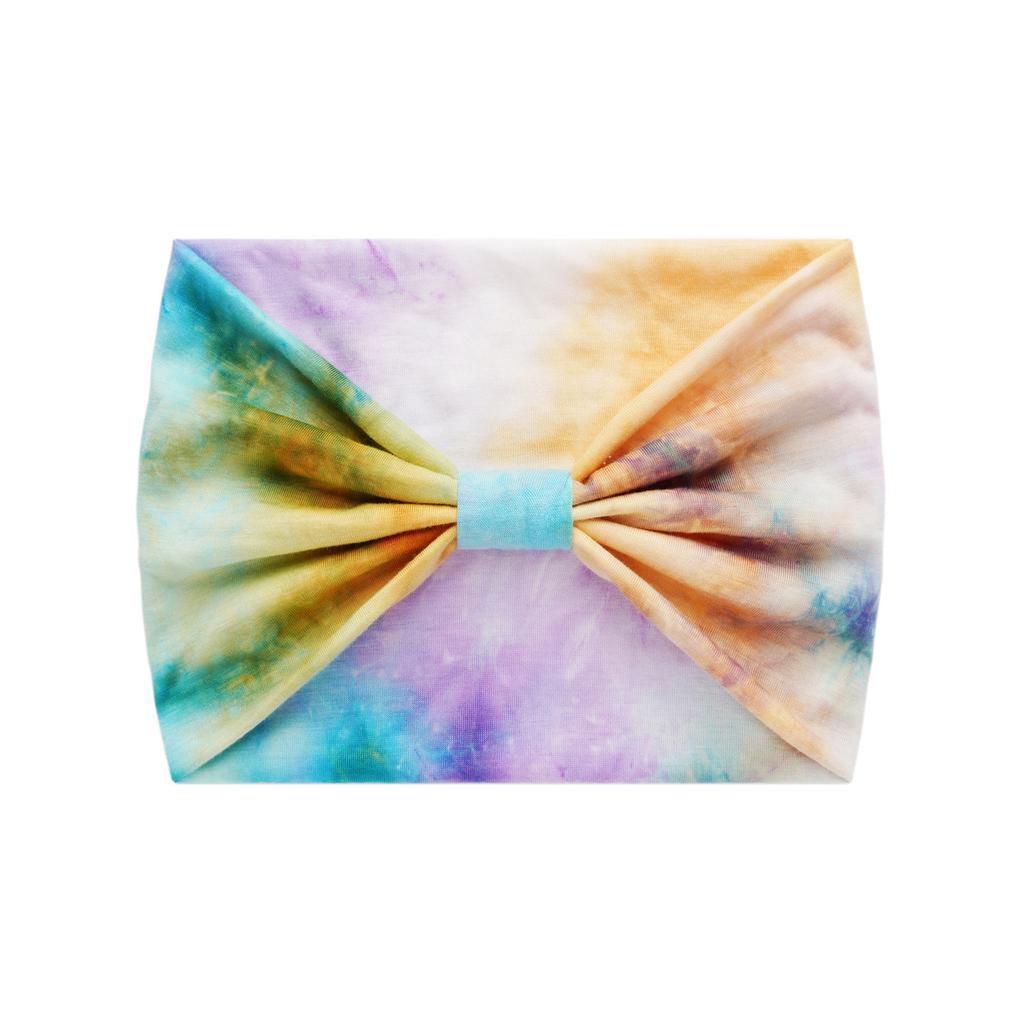 Tie Dye Headbands for Women Wide Headband Yoga Workout Head Wraps Scarf Knotted Hairband Turban Bandana Bandage Hair Accessories