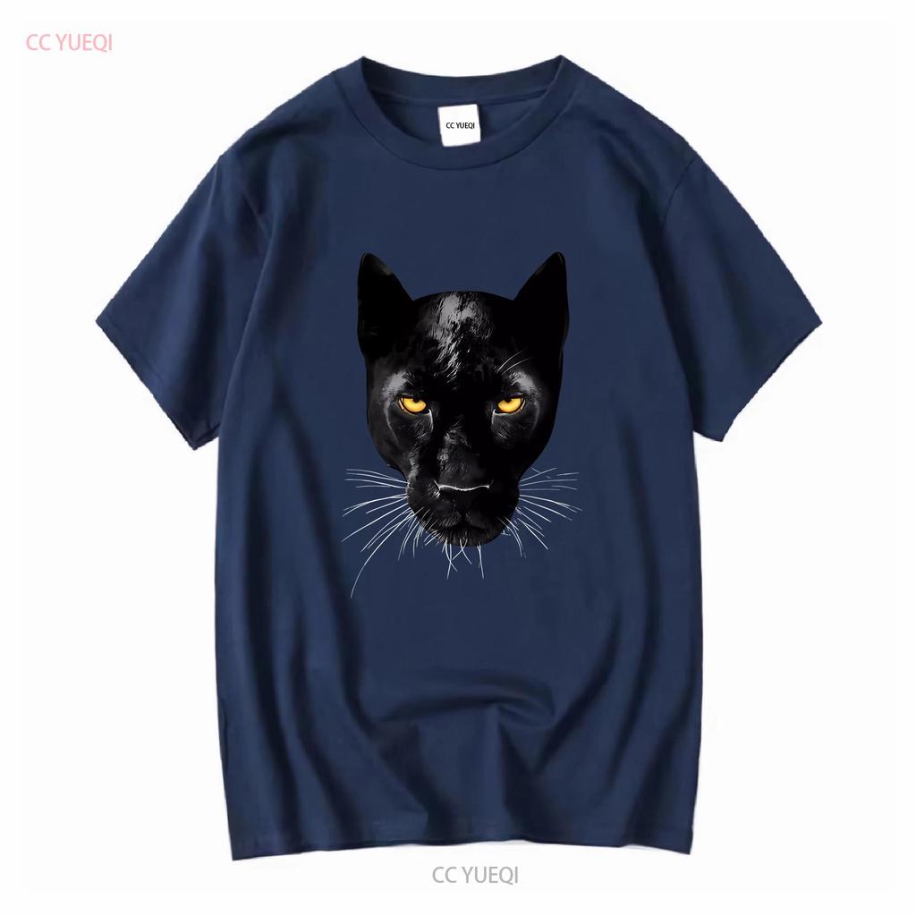 Tričko Pánská Móda Pantherův Pohled Streetwear Černé s dlouhým nebo krátkým rukávem vintage Prané Pružné Lehce Unisex móda