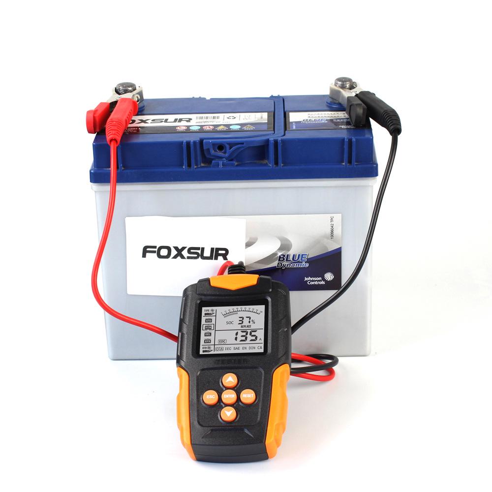 12V/24V Lithium Car & Motorcycle Battery Tester with CCA & Resistance Analyzer