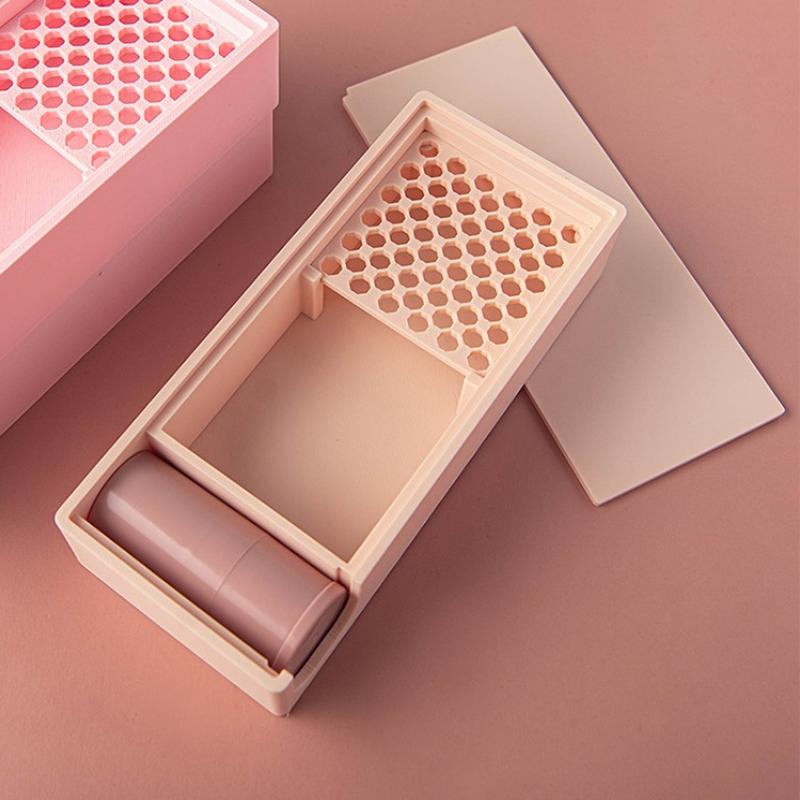 Polymer Clay Cutter Anti-Stick Starch Box With Brush Soft Ceramic Powder Storage Box Diy Earrings Jewelry Auxiliary Tools