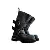 Venom boots for women's new British cowhide polished thick-soled battle-damaged knight tall Martin boots for men