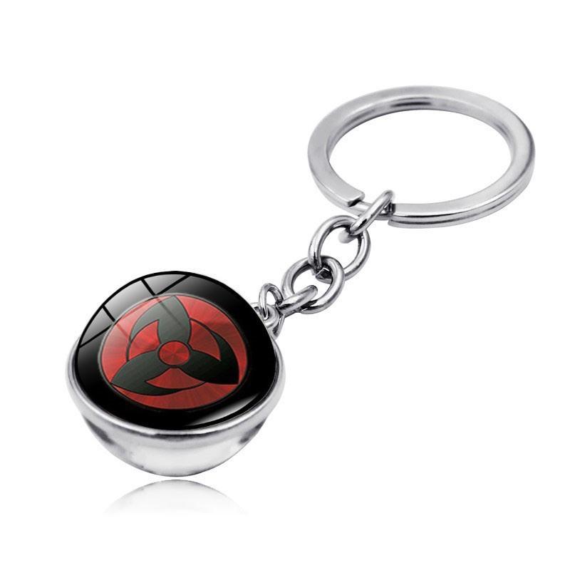 Naruto Sharingan Keyring Featuring Sharingan Design And Zinc Alloy Material For Collectors
