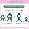 Family Garden Plant Support Clips With Plastic Ties For Tomato Cucumber Vine Training