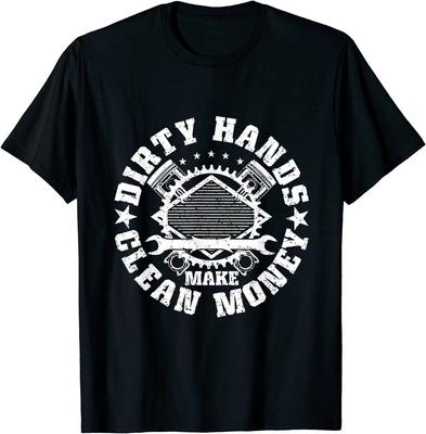 NEUES LIMITIERTES Schmutzige Hände machen sauberes Geld Lustiges Mechaniker Mechaniker T-Shirt Unisex T-Shirt