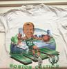 Vzácné BÍLÉ BAVLNĚNÉ Tričko s KARIKATUROU LARRYHO BIRDA S-234XL VN2301 Unisex Tričko