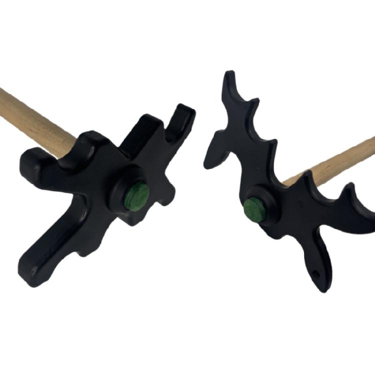 Light Weight Billiard Cue Rest Bridge Portable Unique Bridge Head Black Plastic Slip-On Bridge Billiards Cue Rack