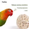 Parrot Chew Toy: Rice Paper Ball & Stick for Grinding, Teeth Cleaning, and Entertainment