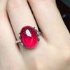 New Retro Temperament Plated 925 Silver Field Jasper Open Ring Women, Chalcedony Live Ring 2026