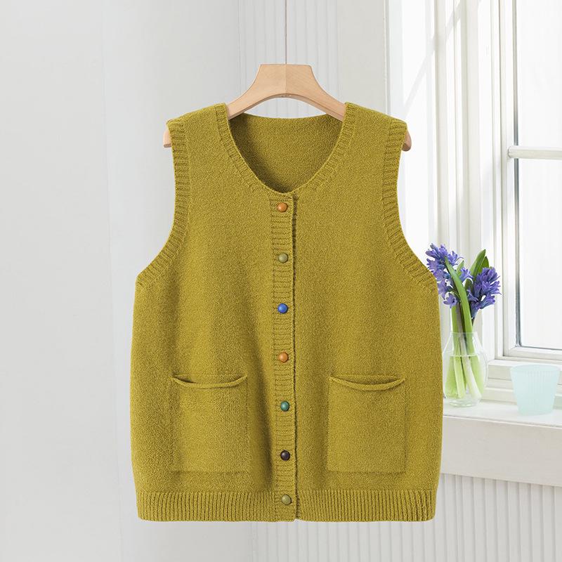Women's Plus Velvet Warm Cardigans for Middle-aged and Elderly - Autumn/Winter