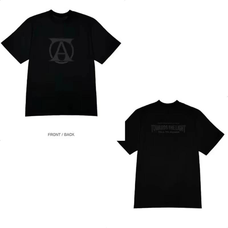 

Ateez World Tour Towards The Light: Will To Power Oversized Women T Shirt Korean Fashion Hip Hop Men Tee Shirt Harajuku Tops M