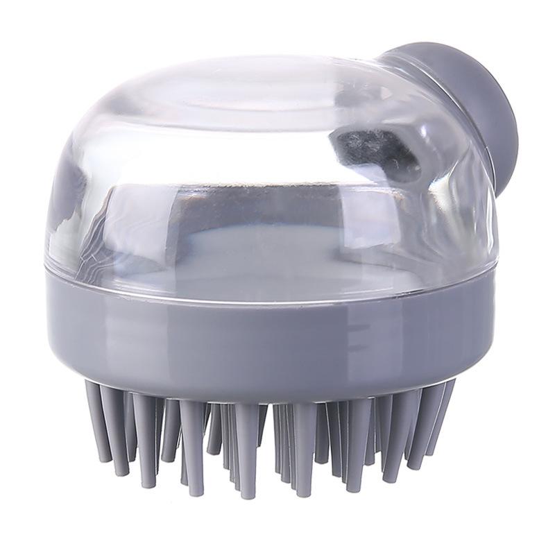 Body Scalp Massage Brush Silicone Shampoo Brush Hair Wash Comb Adding Liquid Shampoo Brush Silicon Body Scrubber Massage Brush