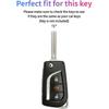 Key Fob Cover Hybrid Corolla: 3 Buttons Silicone Remote Case Protector Fit for Toyota RAV4 CHR IM Hybrid Hilux Avensis Scion iQ tC iM xB Corolla 2013