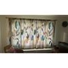 2 Panels Leaf Nordic Geometric Printed Curtain Rod Pocket Window Treatment For Bedroom Office Kitchen Living Room Home Decor