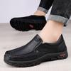 Fashion Retro Style Genuine Leather Men's Business Casual Shoes Soft Sole Anti-Slip Breathable 2025 New Dress Shoes for Daily Commuting
