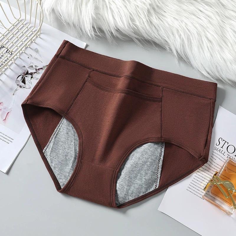 

Женские менструальные трусики с высокой талией, физиологические трусики, герметичное нижнее белье, дышащие хлопковые трусы для девочек XL
