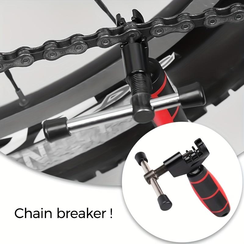 Stainless Steel Portable Bicycle Chain Breaker Tool Easy Mountain Bike Chain Removal, Ergonomic Handle for Quick Repair, Safe Design for Long Rides
