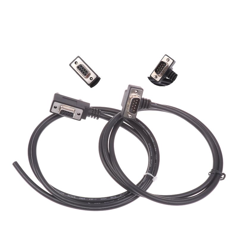 Db9 Rs232 Serial Cable Up Down Angle D-Sub 9 Pin Rs232 Serial Port Cable Com Port Extension Cord For Plc Modem Pos