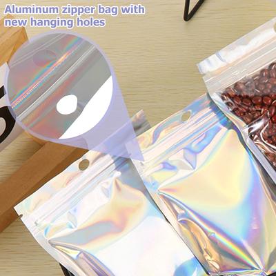 100 Peças Saco para Armazenamento de Alimentos Reutilizável Sacos Foil com Zíper Cozinhas Recipientes à Prova de Vazamento Saco Fresco Organizador de Alimentos Conjunto de Sacos Ziplock